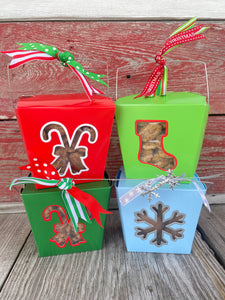 8 oz. Flavored Pecans in Christmas Cuttout Box