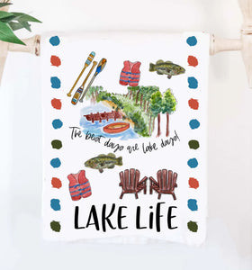 Lake Life Tea Towel